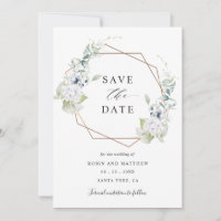 Élégant Mariage floral blanc et bleu