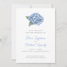 Élégant Mariage floral Blue Hydrangea