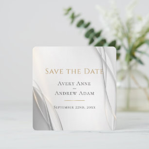 Save The Date Élégant Mariage moderne Abstrait