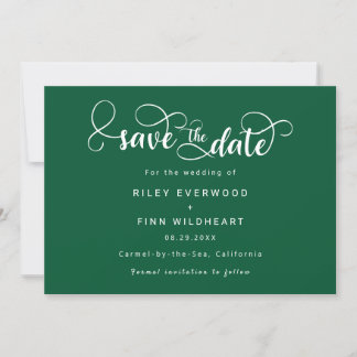 Save The Date Elégant mariage moderne enregistrer la date invita