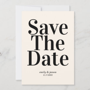 Save The Date Élégant mariage rétro Enregistrer la date