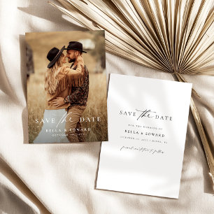 Save The Date Élégant Mariage simple