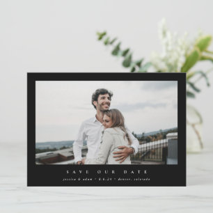 Save The Date Élégant minimal moderne photo simple