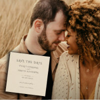 Élégant minimaliste Crème Lin Effet Mariage