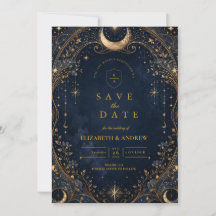 Elegant Starry Nights Celestial Wedding