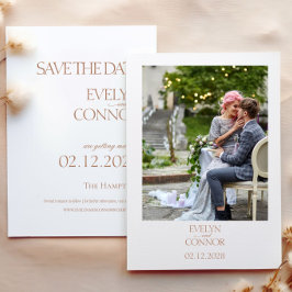 Save The Date Elégant Style Photo Mariage Enregistrer La Date