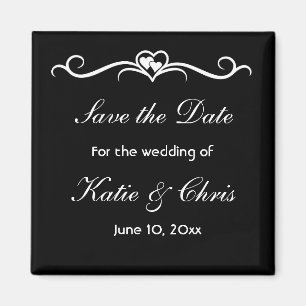 Save the Date elegant und elegant Magnet