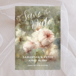 Save the Date Elegante antike Rose weich rosa Einladung