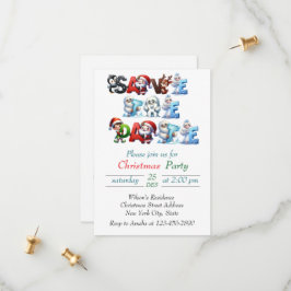 Save The Date Elégante aquarelle de Noël Botanique