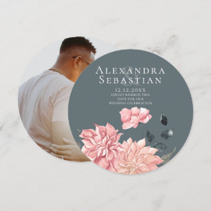 Save The Date Elégante Aquarelle Florale Mariage Enregistrer La