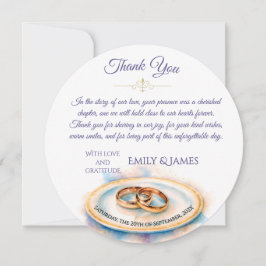 Save The Date Elégante aquarelle Golden Rose Mariage Cercles