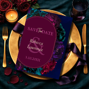 Save The Date Élégante Fleur de Ton Bijou Mariage Enregistrer La