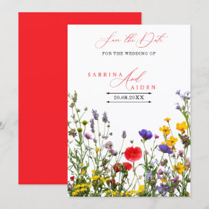 Save The Date Elégante Fleur Fleur Fleur Fleur Fleur Fleur Jardi
