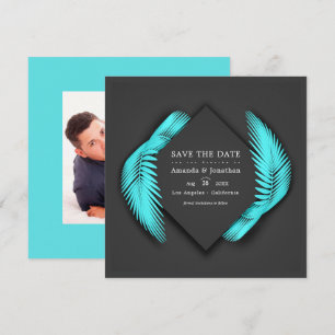 Save The Date Élégante photo de mariage de plage d'été