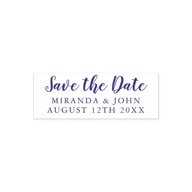 SAVE THE DATE Elegante Typografie-Selbstfärbung de Permastempel (Design)