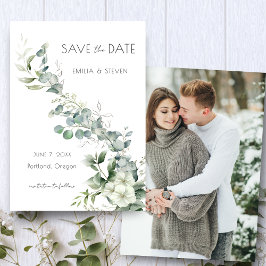 Save The Date Elégante verdure d'Eucalyptus