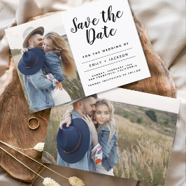 Save the Date Elegantes Minimalistisches einfaches
