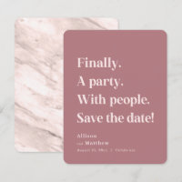 Enfin un parti simple texte Dusty Rose minimaliste