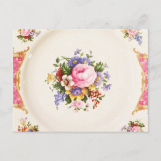 Save the Date Englisch Rose Garden Party Tee Ankündigungspostkarte