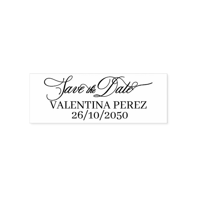 Save the Date englische Version Golden Quince Permastempel (Design)