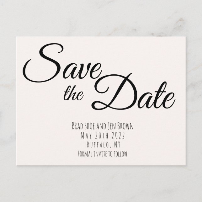 Save the date! Enregistrer La Carte Postale Date I (Devant)