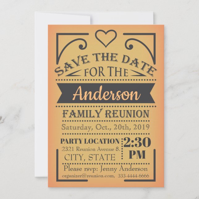 Save The Date Enregistrer la conception de réunion Date (Devant)