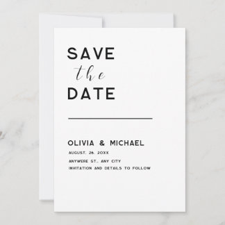 Save The Date Enregistrer la date