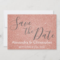 Enregistrer la date Anniversaire Rose Gold Pink Pa