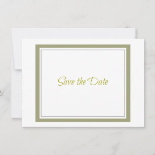 Save The Date Enregistrer la date avec une bordure dorée