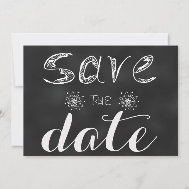 Save The Date Enregistrer La Date : Blackboard Edition (Devant)