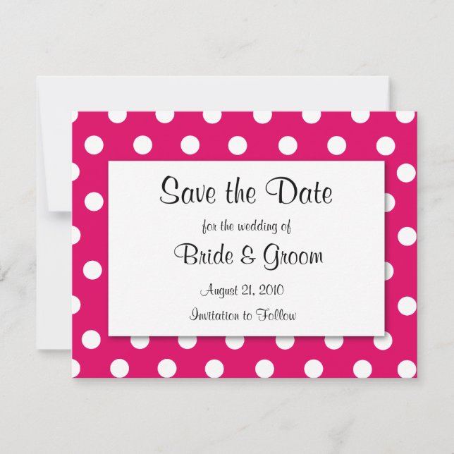 Save The Date Enregistrer La Date (CUSTOMISEZ-LA POUR LA FAIRE V (Devant)