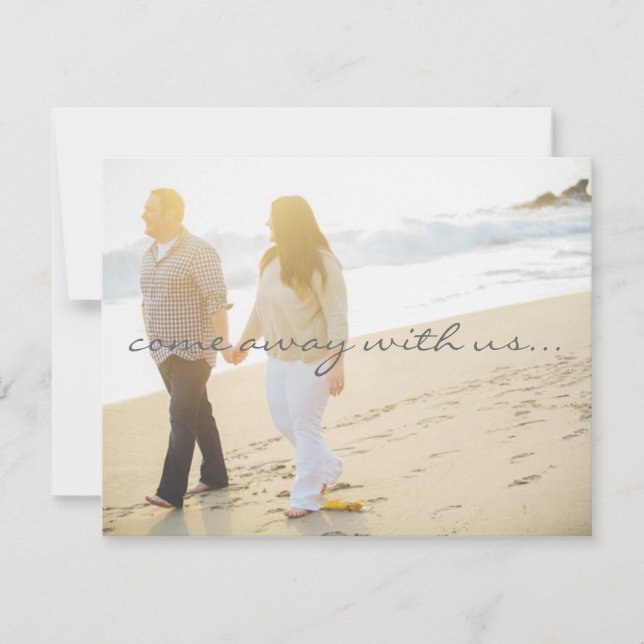 Save The Date Enregistrer la date de mariage de destination (Devant)