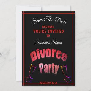 Save The Date Enregistrer La Date Divorce Partie N'Importe Quel 