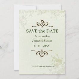 Save The Date Enregistrer La Date Formal Flat Enregistrer La Car