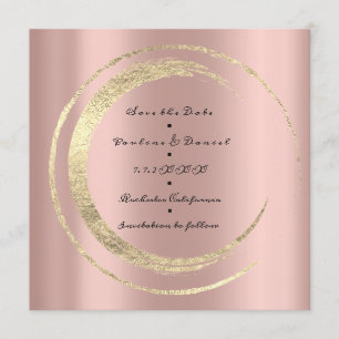Save The Date Enregistrer La Date Hummingbird Rose Golden Circle