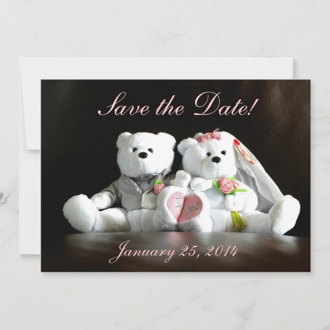 Save The Date Enregistrer la date - Je fais des ours (Devant)