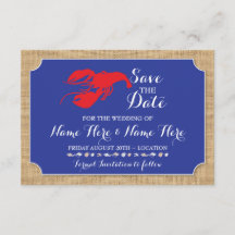 Enregistrer La Date Mariage Crawfish Boil Lobster