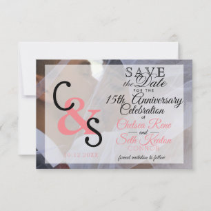 Save The Date Enregistrer La Date Moderne Jour Anniversaire Amou