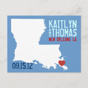 Save The Date Enregistrer la date - Personnalisable - Louisiane