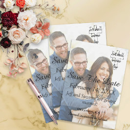 Save The Date Enregistrer La Date Photo Christian Engagé Faire-p