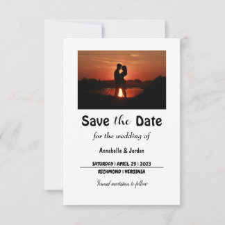 Save The Date Enregistrer la date pour le mariage