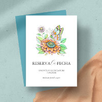 Enregistrer la date Quinceañeras papillons