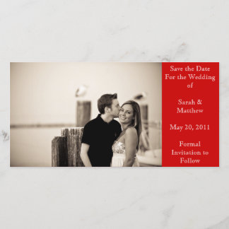 Save The Date Enregistrer la date - rouge