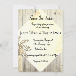 Save The Date Enregistrer La Date Rustique Floral Mariage