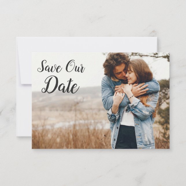 Save The Date Enregistrer La Date Rustique Floral Skull Boho Car (Devant)