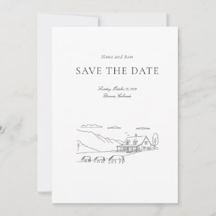 Save The Date Enregistrer la date simple mariage