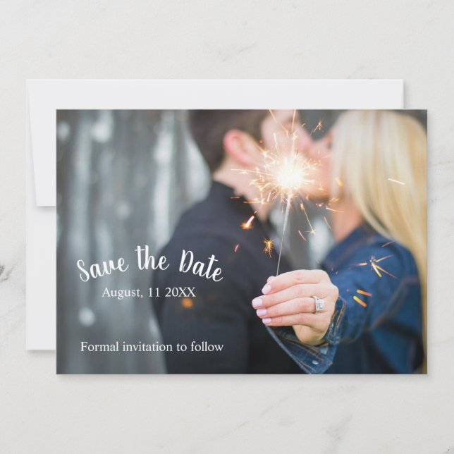 Save The Date Enregistrer la date - Sparkler (Devant)