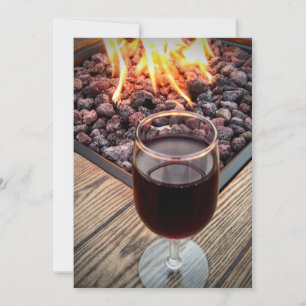 SAVE THE DATE ENREGISTRER LA DATE, VERRE DE VIN, FEU, MARIAGES