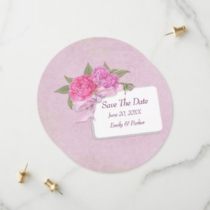 Save The Date Enregistrer La Peine Rose-Date