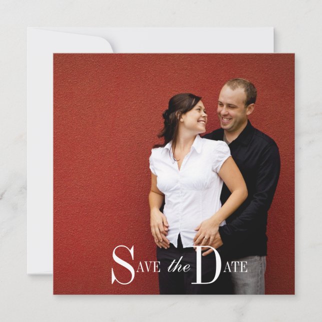 Save The Date Enregistrer la photo du Fiançailles date (Devant)